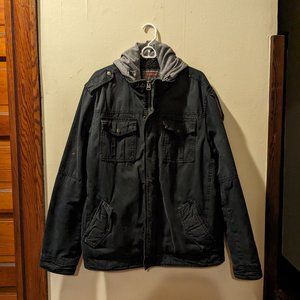 LEVI'Sフーデッド ミリタリーシェルパコート 米軍 1960's U.S.ARMY VESICANT ガスプロテクティブコート